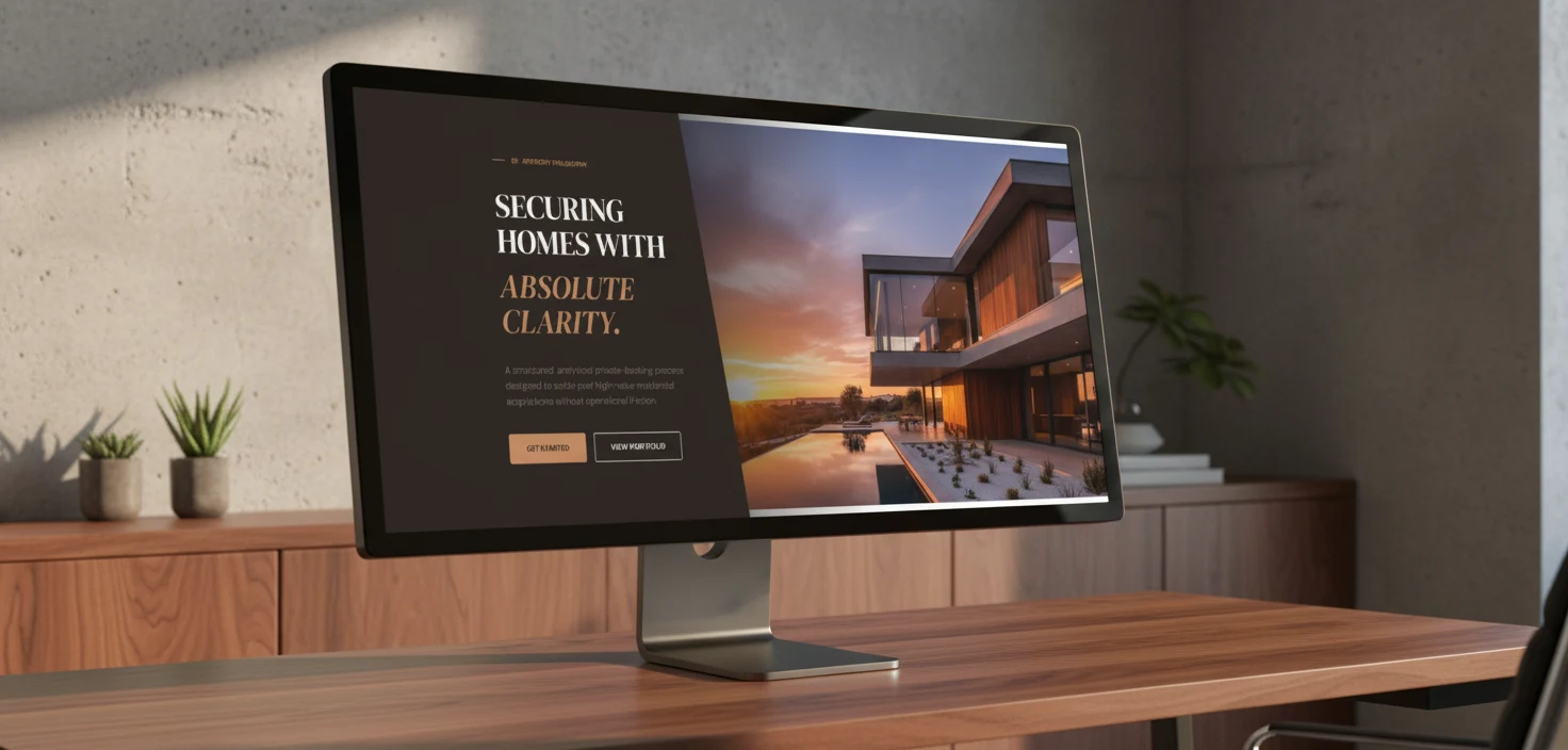 Facet loan officer website template preview with sample content