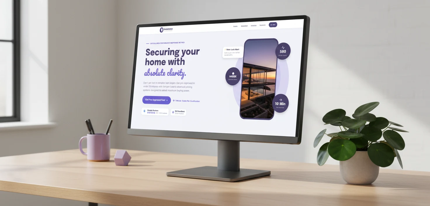 Pulse loan officer website template preview with sample content