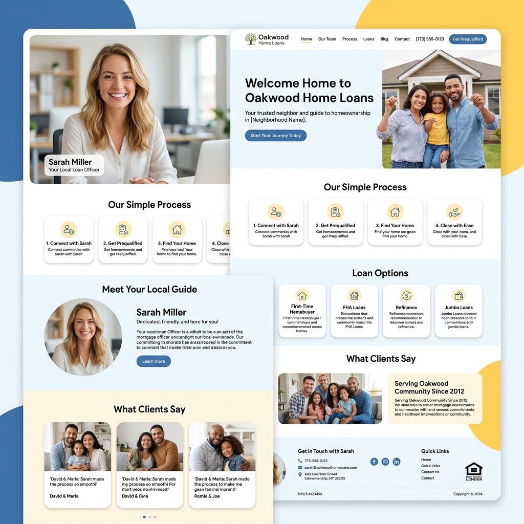 Friendly Local website template preview